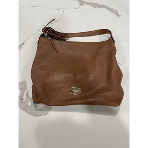 Michael Kors Bedford Large Pebble‎ Leather Top Zip Shoulder Bag in Luggage SHC